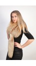 Golden fox fur scarf-collar-stole